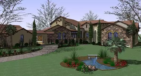 image of spanish house plan 7112